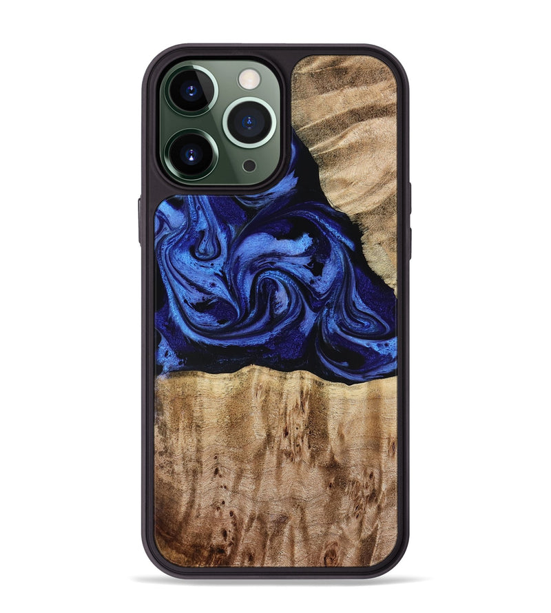 iPhone 13 Pro Max Wood Phone Case - Salina (Blue, 779469)
