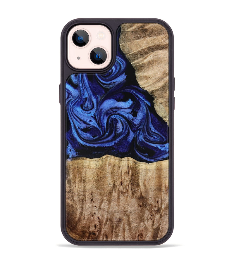 iPhone 14 Plus Wood Phone Case - Salina (Blue, 779469)