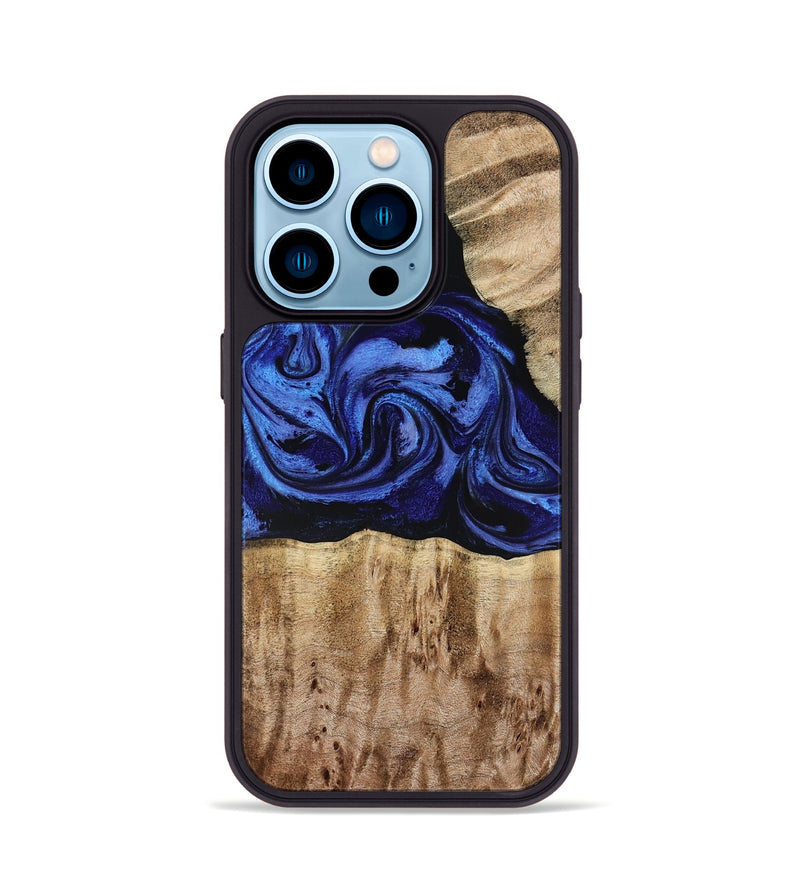 iPhone 14 Pro Wood Phone Case - Salina (Blue, 779469)