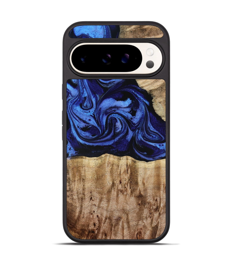 Pixel 9 Wood Phone Case - Salina (Blue, 779469)