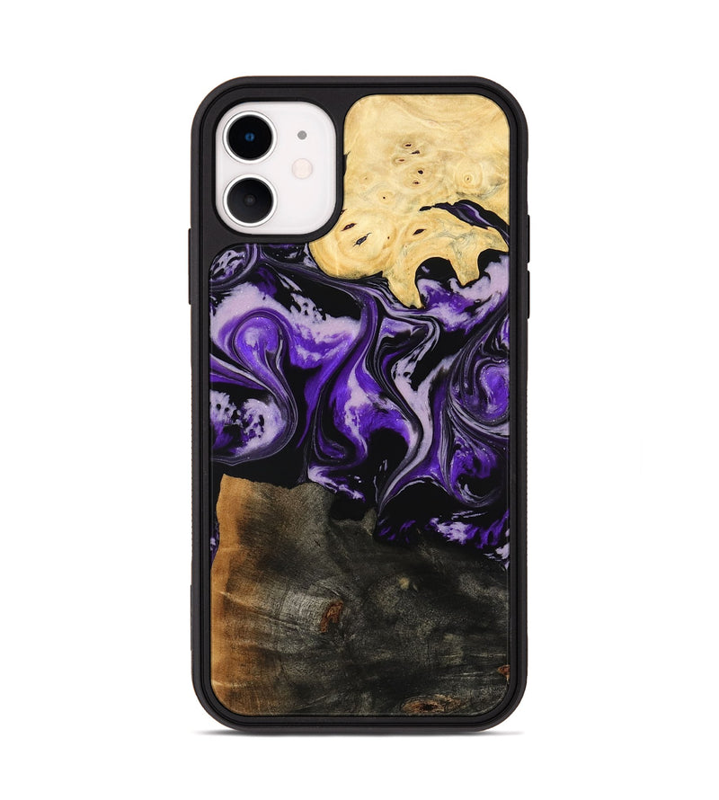 iPhone 11 Wood Phone Case - Caryl (Purple, 779627)