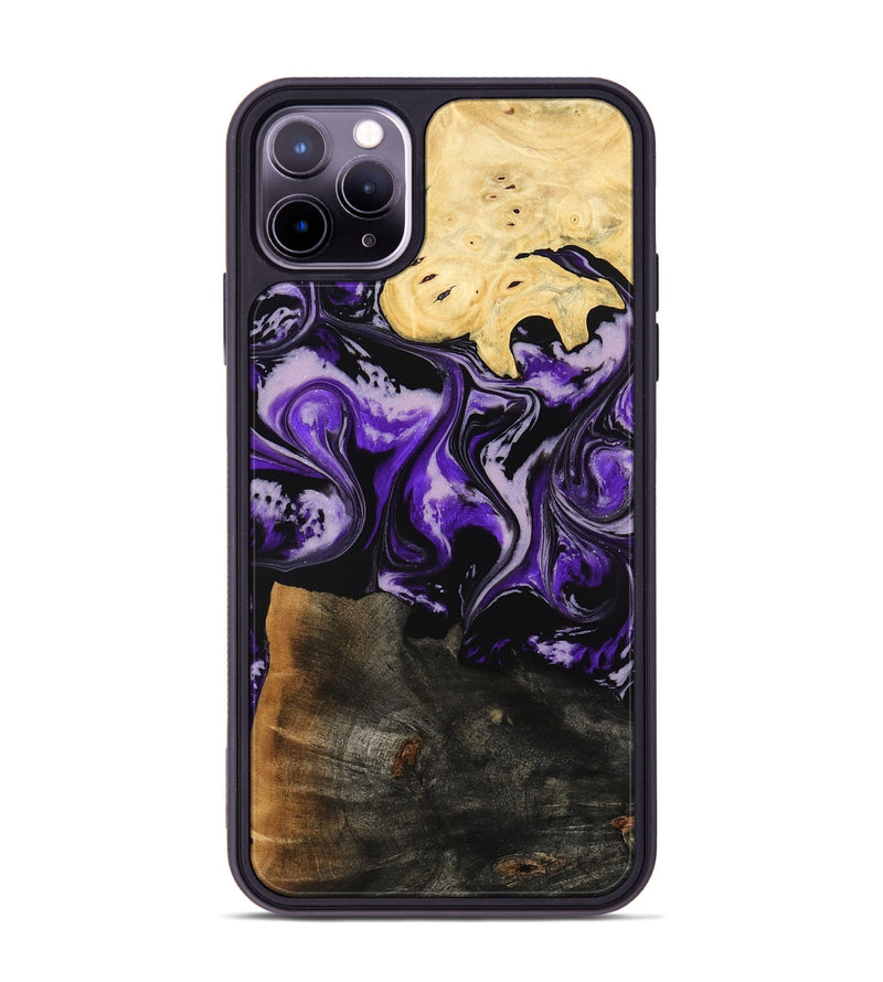 iPhone 11 Pro Max Wood Phone Case - Caryl (Purple, 779627)