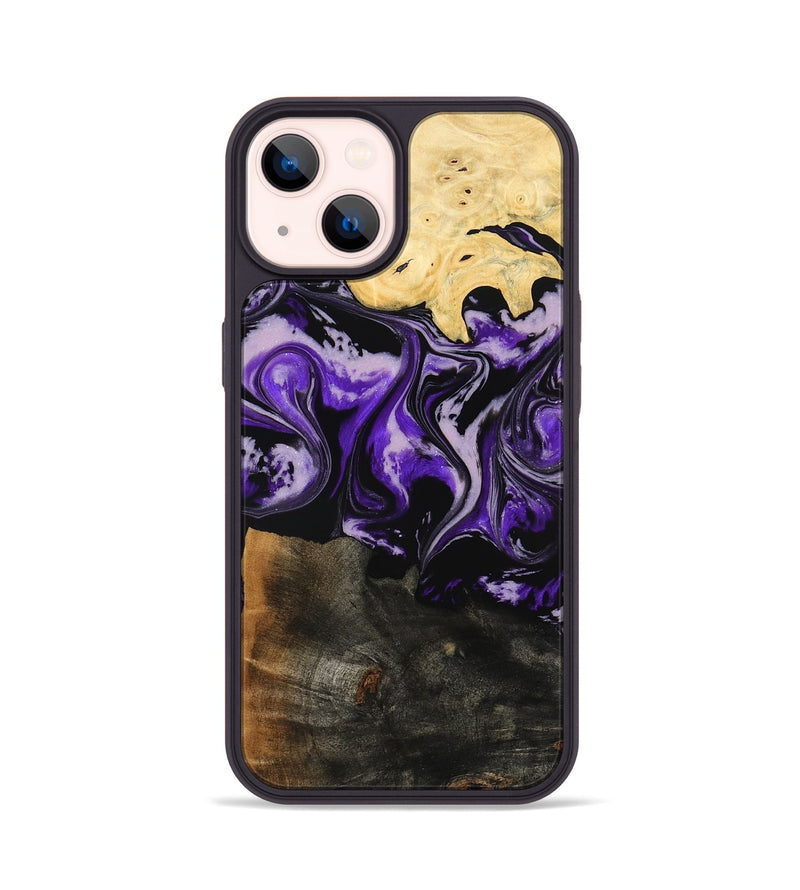 iPhone 14 Wood Phone Case - Caryl (Purple, 779627)