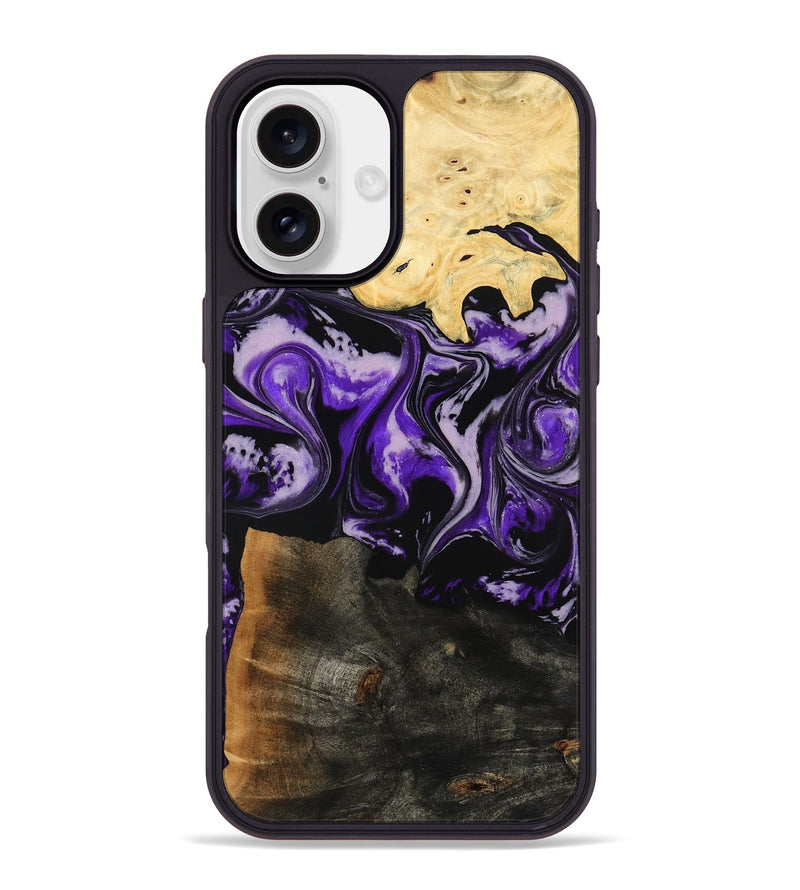 iPhone 16 Plus Wood Phone Case - Caryl (Purple, 779627)