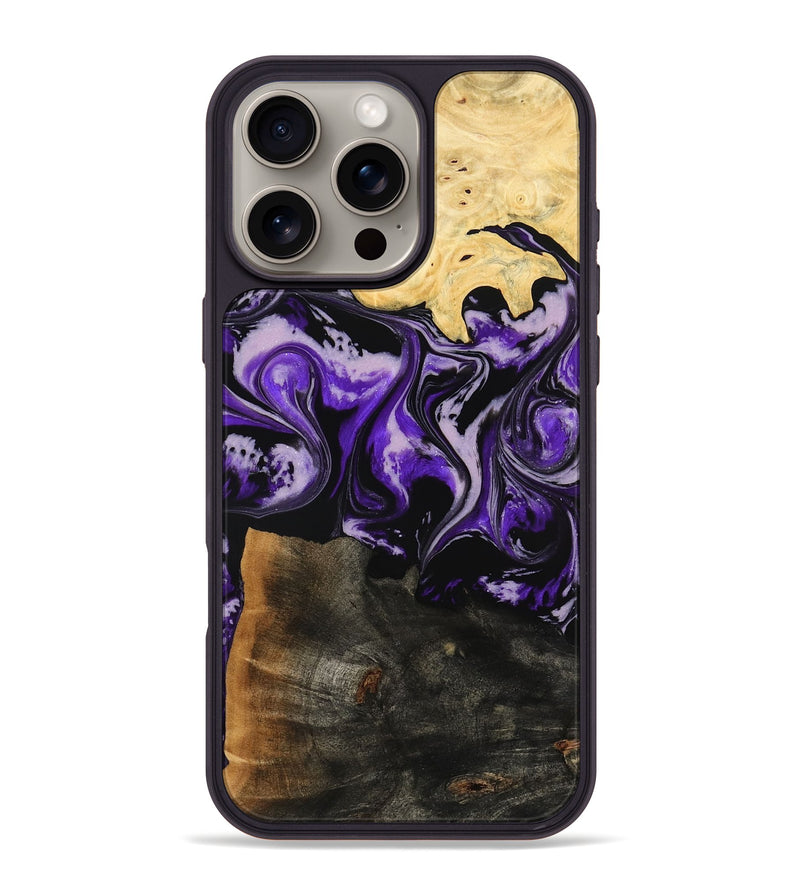 iPhone 16 Pro Max Wood Phone Case - Caryl (Purple, 779627)