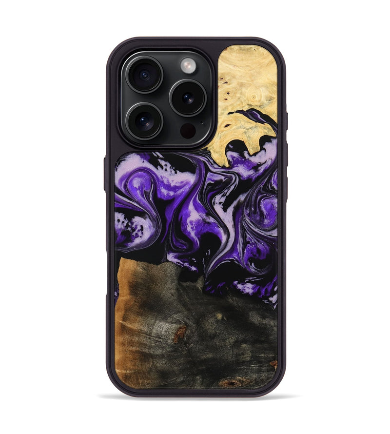 iPhone 16 Pro Wood Phone Case - Caryl (Purple, 779627)