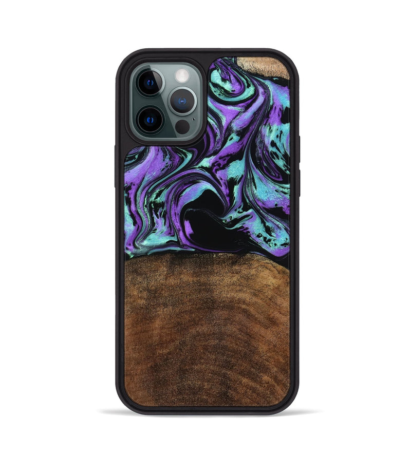 iPhone 12 Pro Wood Phone Case - Kala (Purple, 779628)