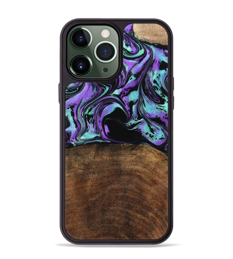 iPhone 13 Pro Max Wood Phone Case - Kala (Purple, 779628)