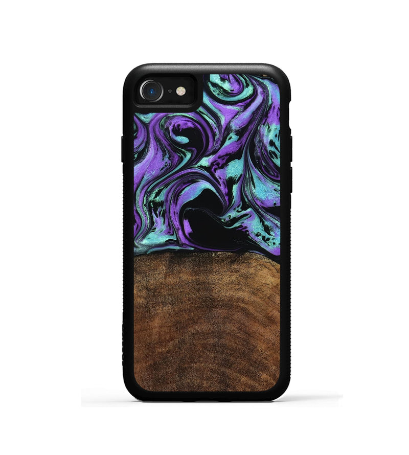 iPhone SE Wood Phone Case - Kala (Purple, 779628)