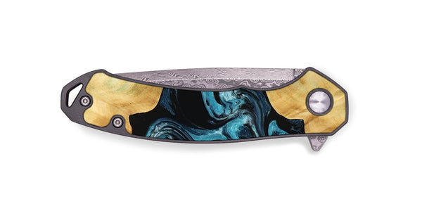 EDC Wood Pocket Knife - Kylah (Blue, 779641)