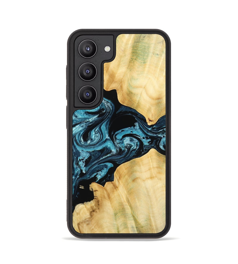 Galaxy S23 Wood Phone Case - Kylah (Blue, 779641)