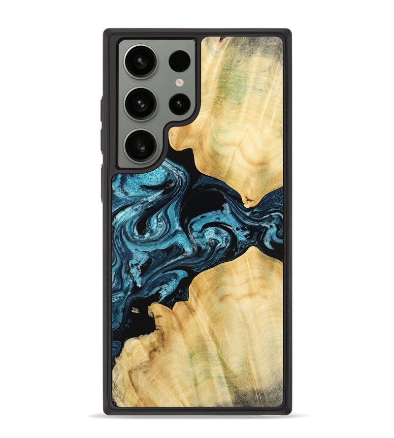 Galaxy S23 Ultra Wood Phone Case - Kylah (Blue, 779641)