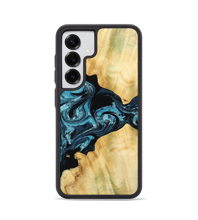 Galaxy S25 Wood Phone Case - Kylah (Blue, 779641)