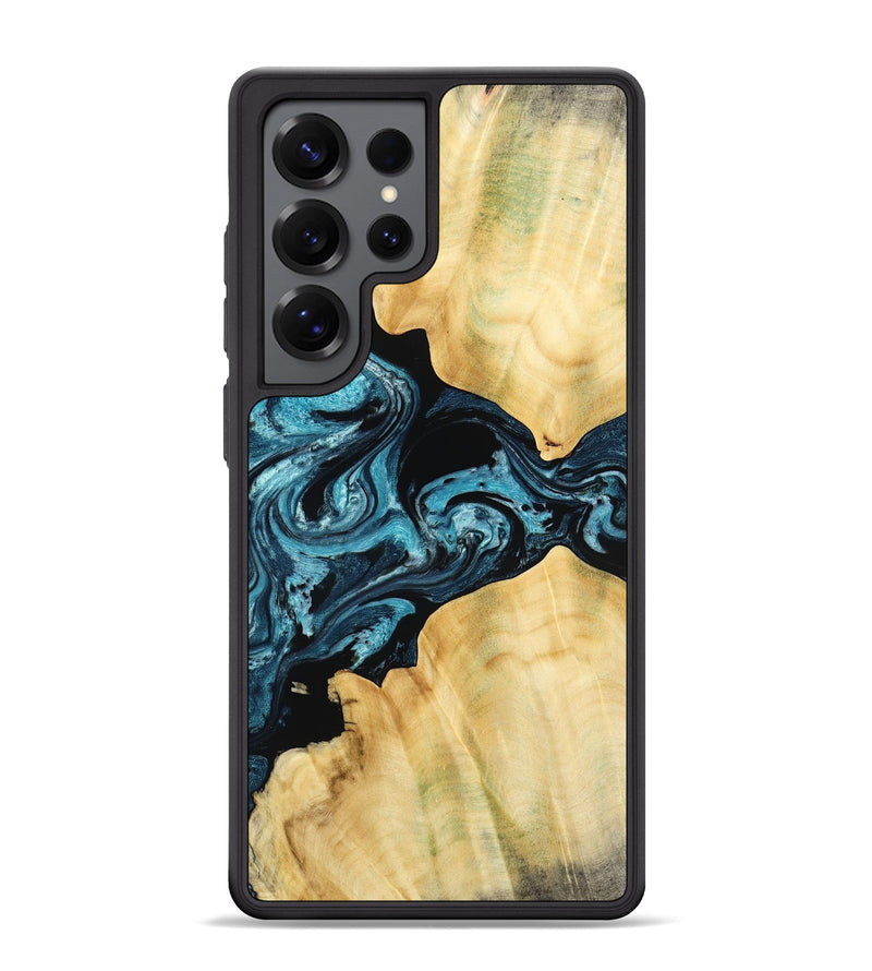 Galaxy S25 Ultra Wood Phone Case - Kylah (Blue, 779641)