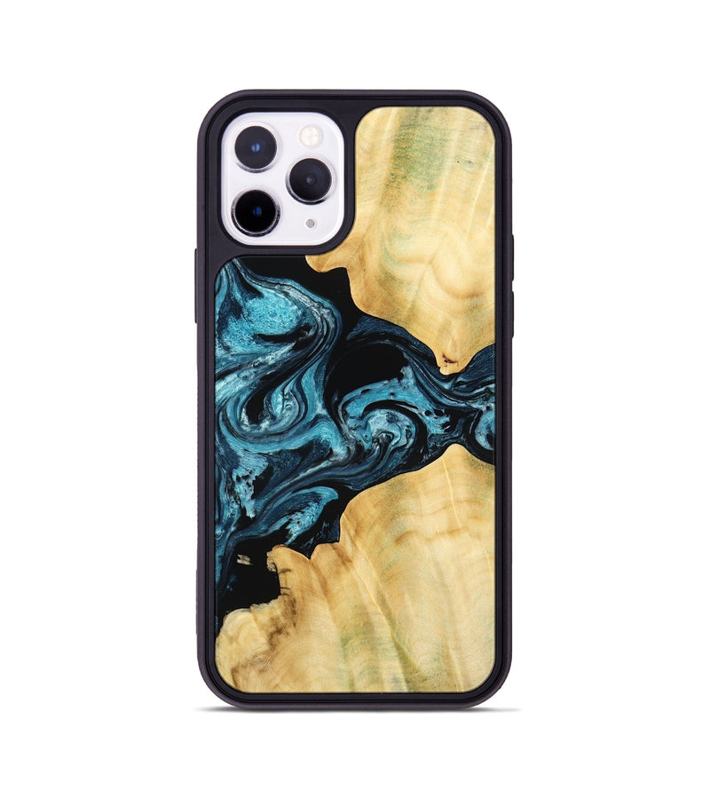 iPhone 11 Pro Wood Phone Case - Kylah (Blue, 779641)