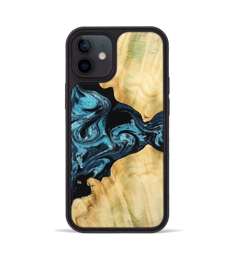 iPhone 12 Wood Phone Case - Kylah (Blue, 779641)