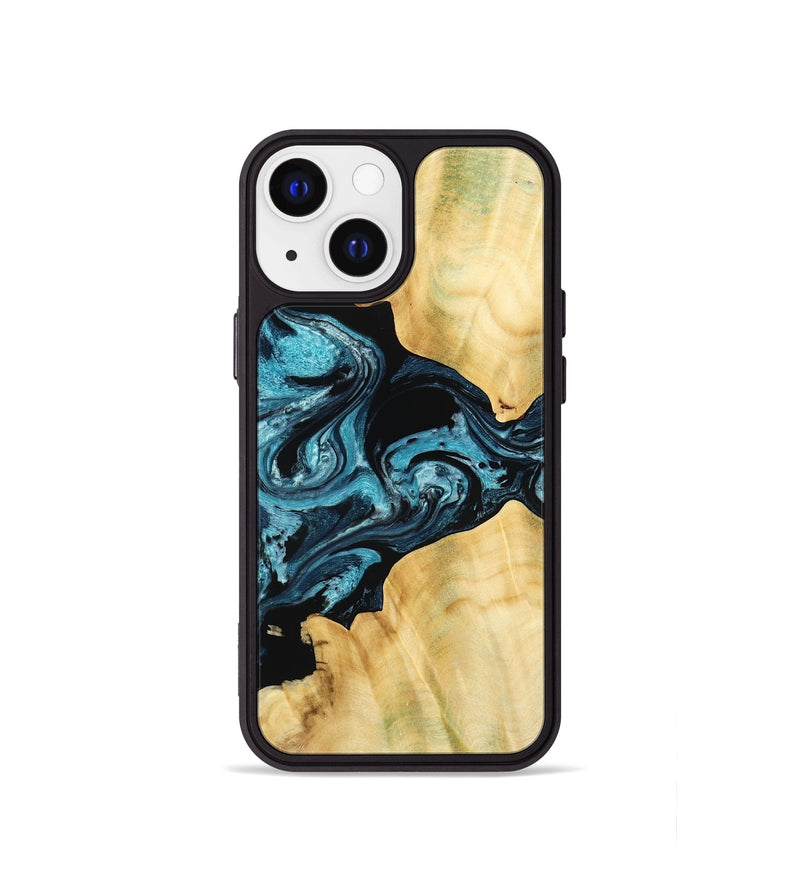 iPhone 13 mini Wood Phone Case - Kylah (Blue, 779641)