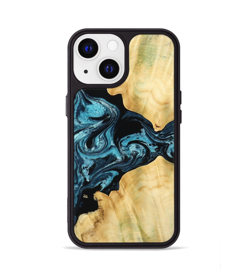 iPhone 13 Wood Phone Case - Kylah (Blue, 779641)