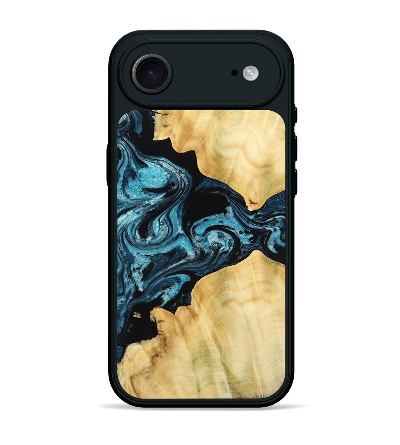 iPhone 17 Air Wood Phone Case - Kylah (Blue, 779641)