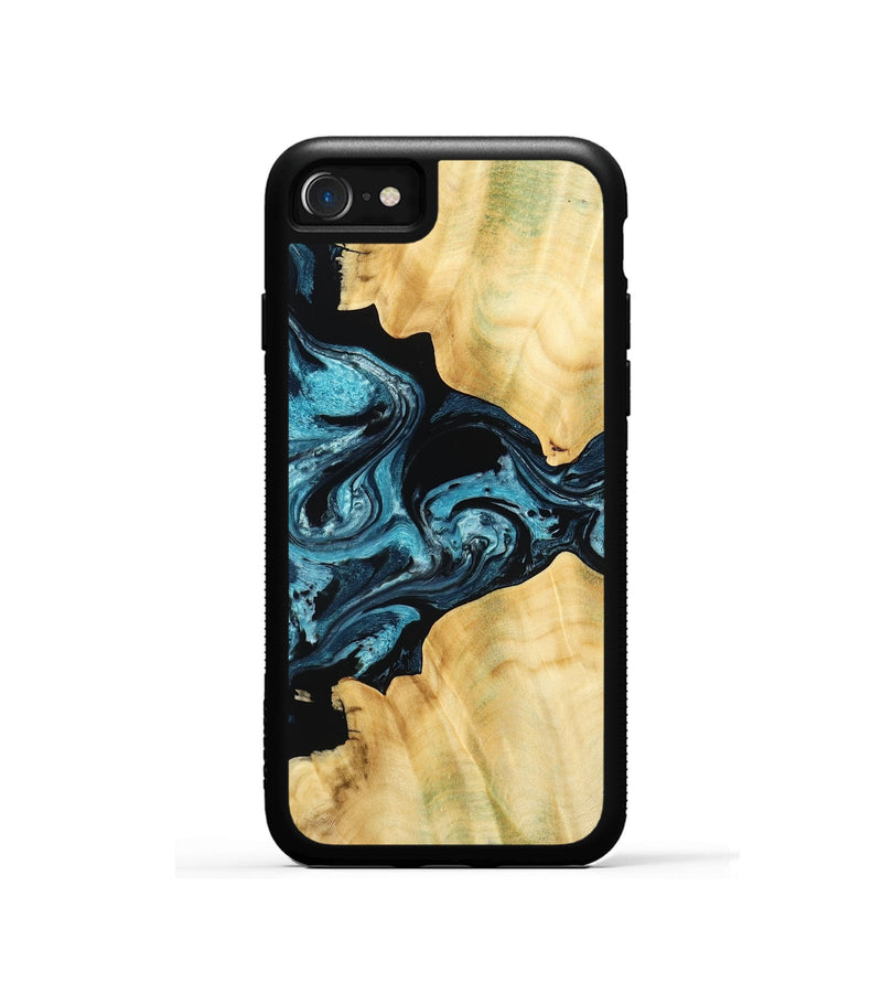 iPhone SE Wood Phone Case - Kylah (Blue, 779641)