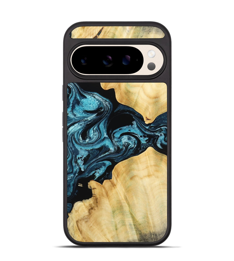 Pixel 10 Wood Phone Case - Kylah (Blue, 779641)