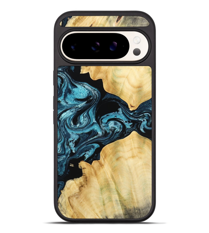 Pixel 10 Pro XL Wood Phone Case - Kylah (Blue, 779641)