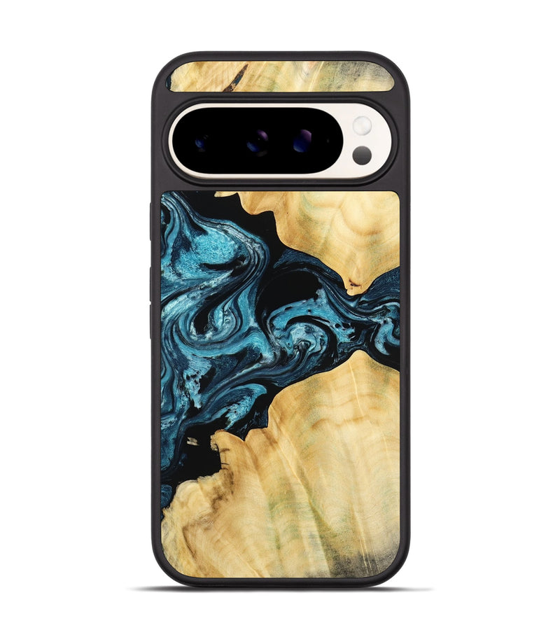 Pixel 9 Wood Phone Case - Kylah (Blue, 779641)