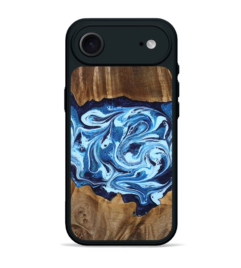 iPhone 17 Air Wood Phone Case - Stefani (Blue, 780055)