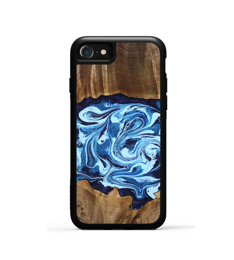 iPhone SE Wood Phone Case - Stefani (Blue, 780055)