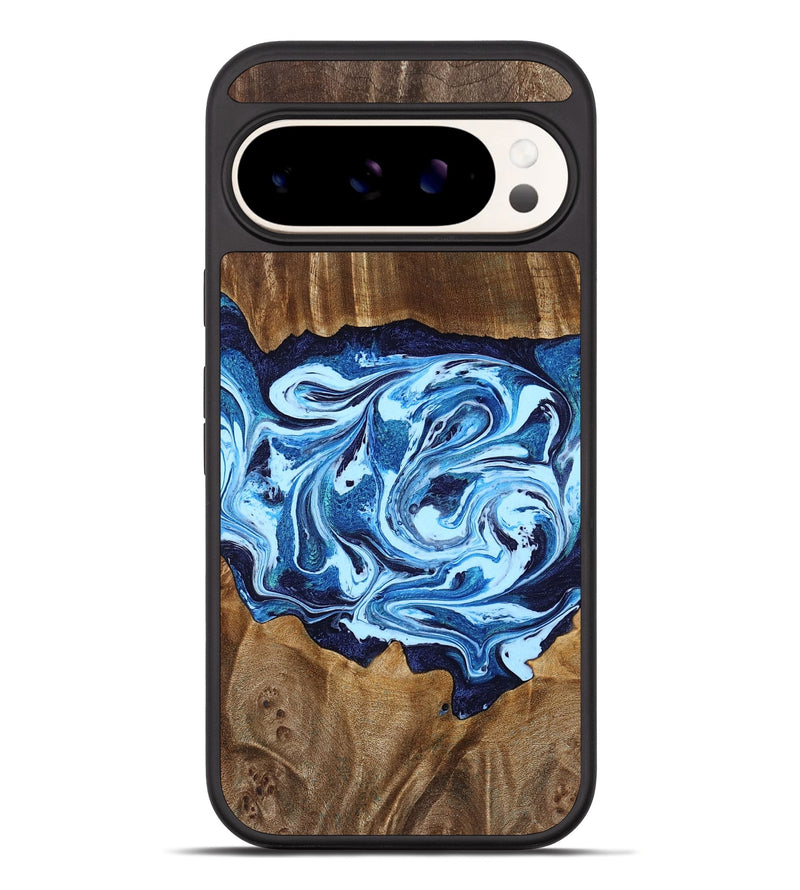 Pixel 10 Pro XL Wood Phone Case - Stefani (Blue, 780055)