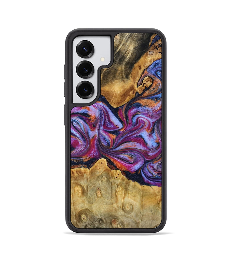 Galaxy S25 Wood Phone Case - Elma (Blue, 780057)