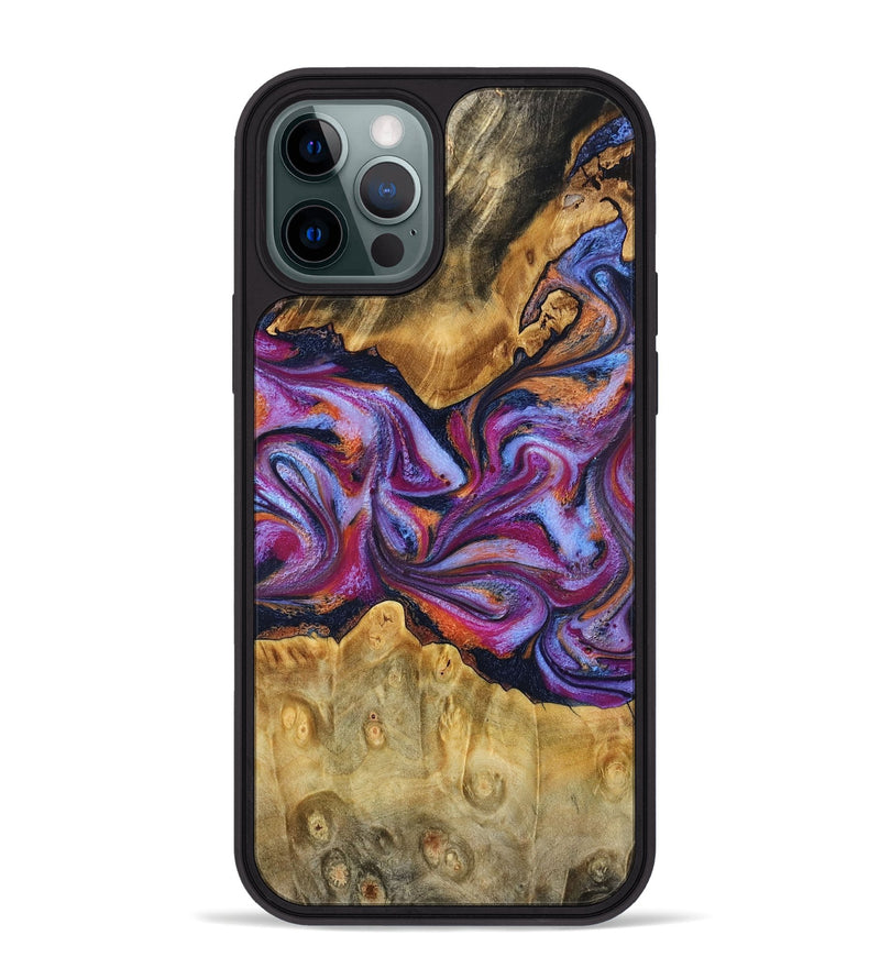 iPhone 12 Pro Max Wood Phone Case - Elma (Blue, 780057)