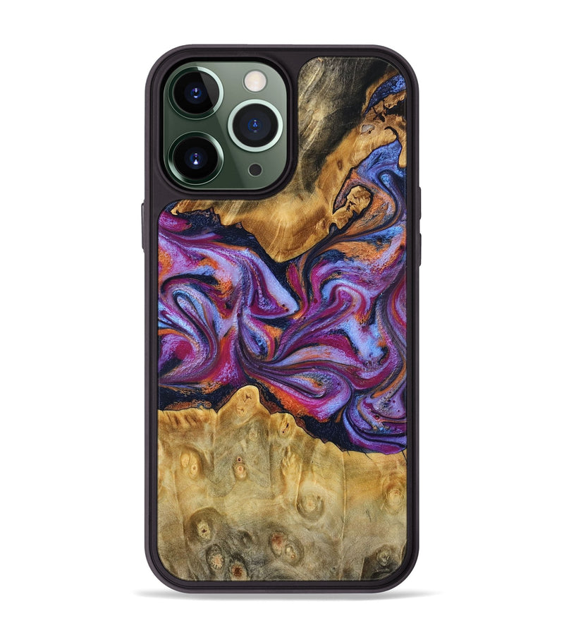 iPhone 13 Pro Max Wood Phone Case - Elma (Blue, 780057)