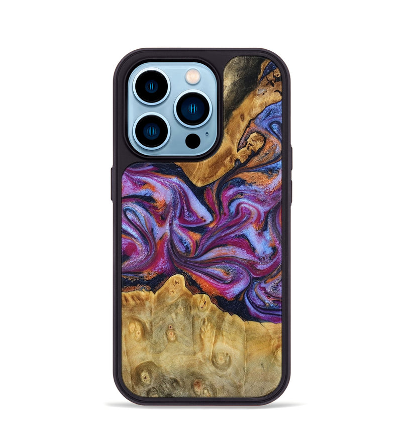 iPhone 14 Pro Wood Phone Case - Elma (Blue, 780057)