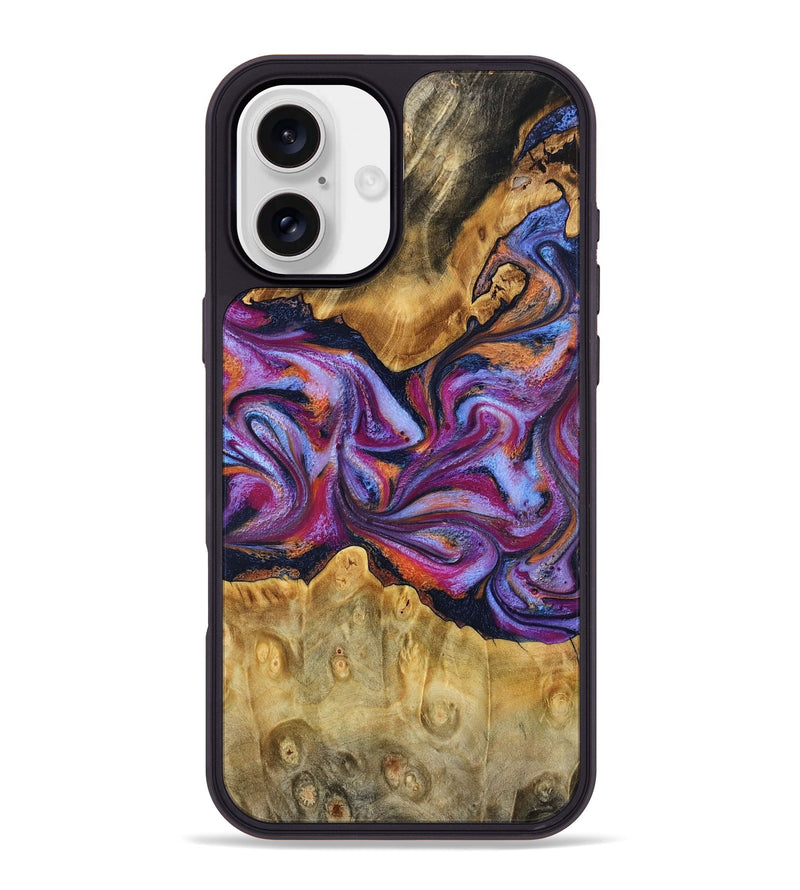 iPhone 16 Plus Wood Phone Case - Elma (Blue, 780057)