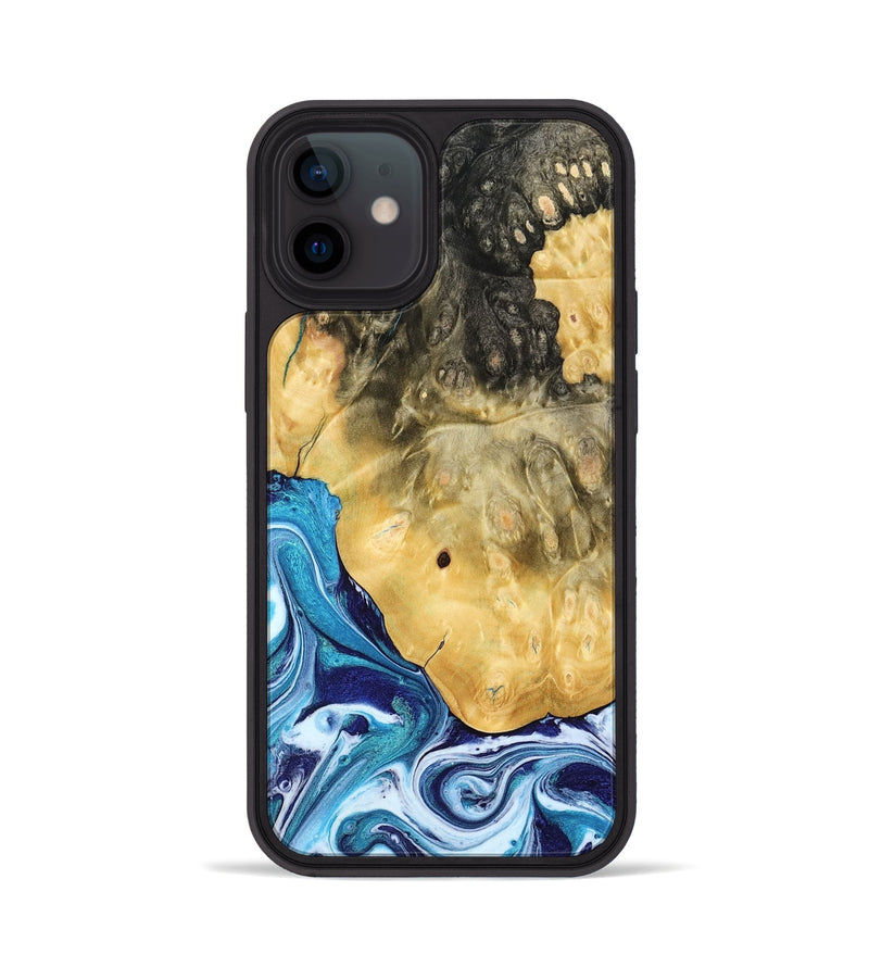 iPhone 12 Wood Phone Case - Kianna (Blue, 780060)