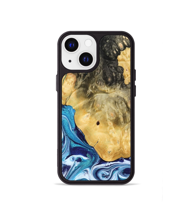 iPhone 13 mini Wood Phone Case - Kianna (Blue, 780060)