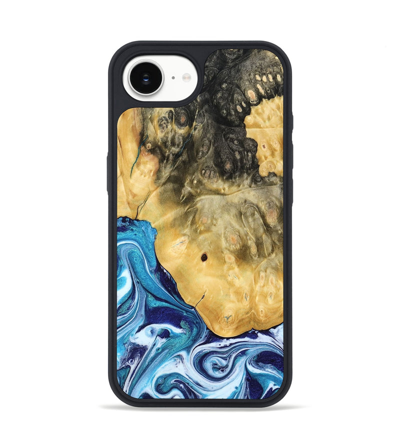 iPhone 16e Wood Phone Case - Kianna (Blue, 780060)
