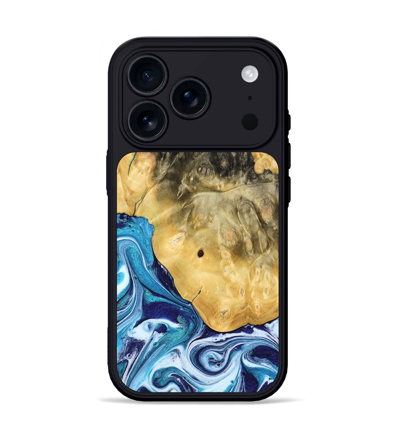 iPhone 17 Pro Wood Phone Case - Kianna (Blue, 780060)