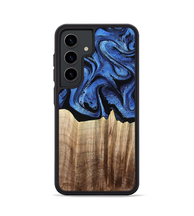 Galaxy S24 Wood Phone Case - Neo (Blue, 780062)
