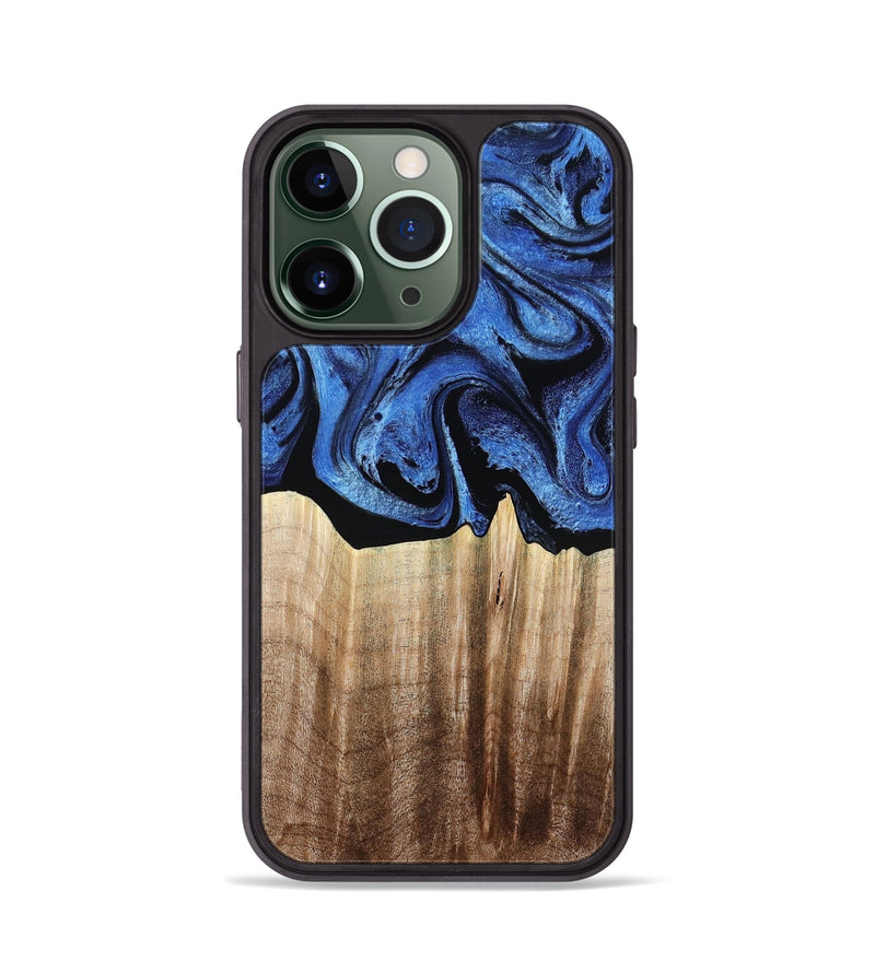 iPhone 13 Pro Wood Phone Case - Neo (Blue, 780062)