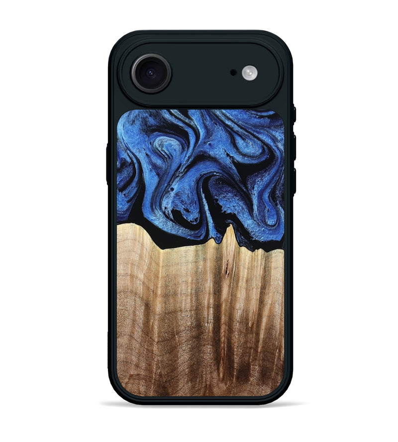 iPhone 17 Air Wood Phone Case - Neo (Blue, 780062)