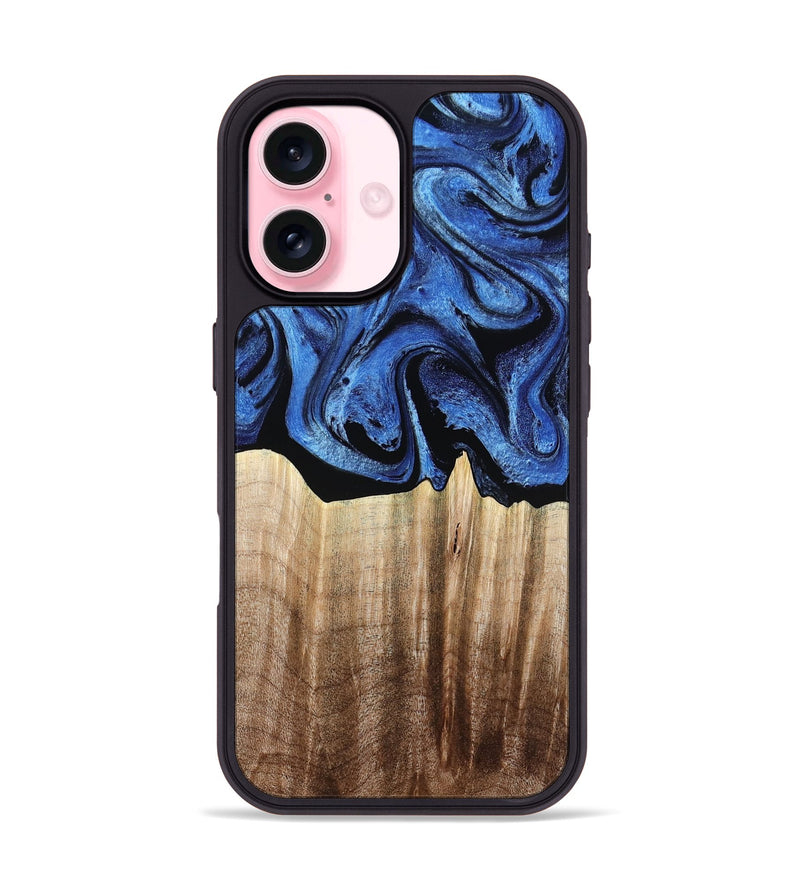 iPhone 17 Wood Phone Case - Neo (Blue, 780062)