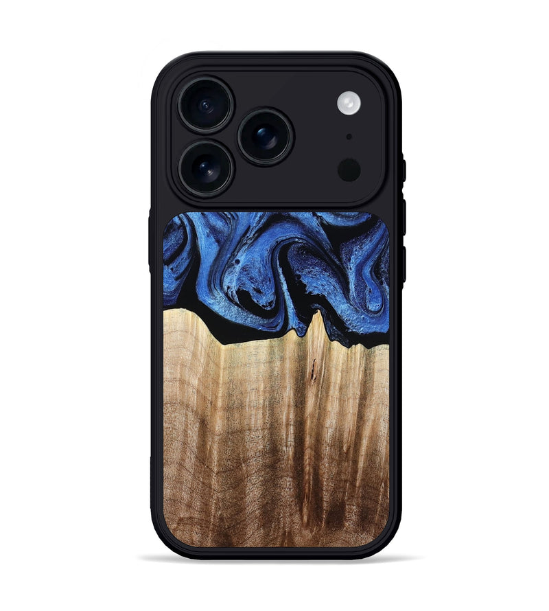 iPhone 17 Pro Wood Phone Case - Neo (Blue, 780062)