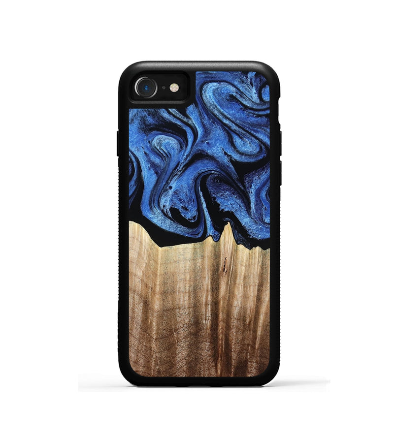 iPhone SE Wood Phone Case - Neo (Blue, 780062)