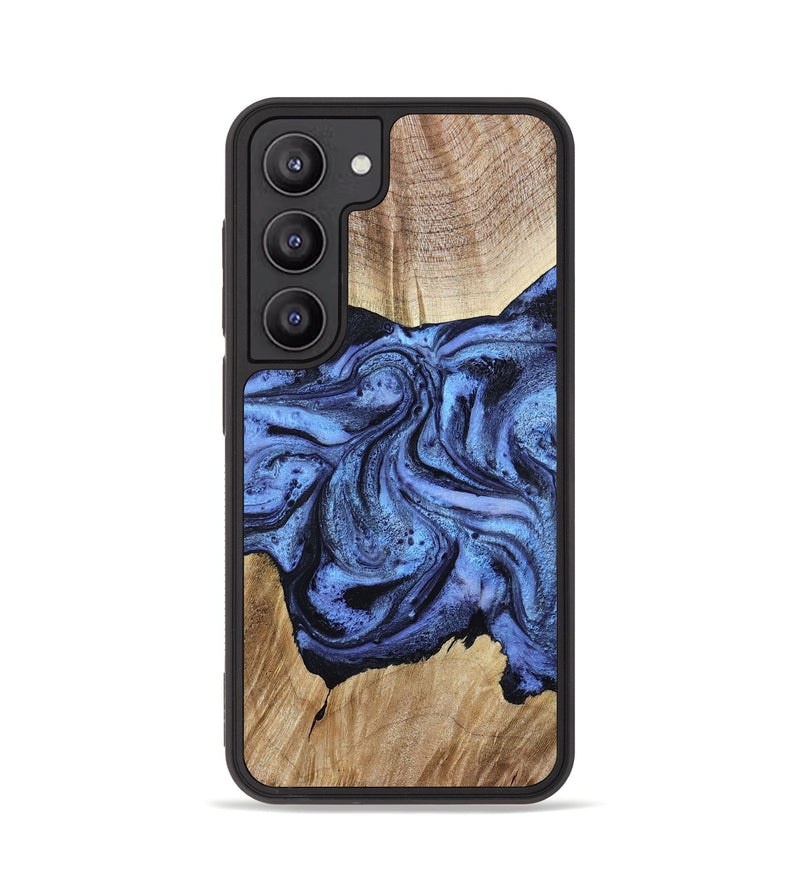 Galaxy S23 Wood Phone Case - Adrien (Blue, 780066)