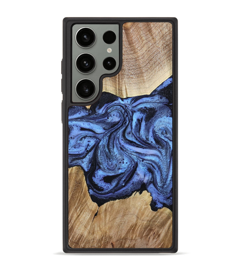 Galaxy S23 Ultra Wood Phone Case - Adrien (Blue, 780066)