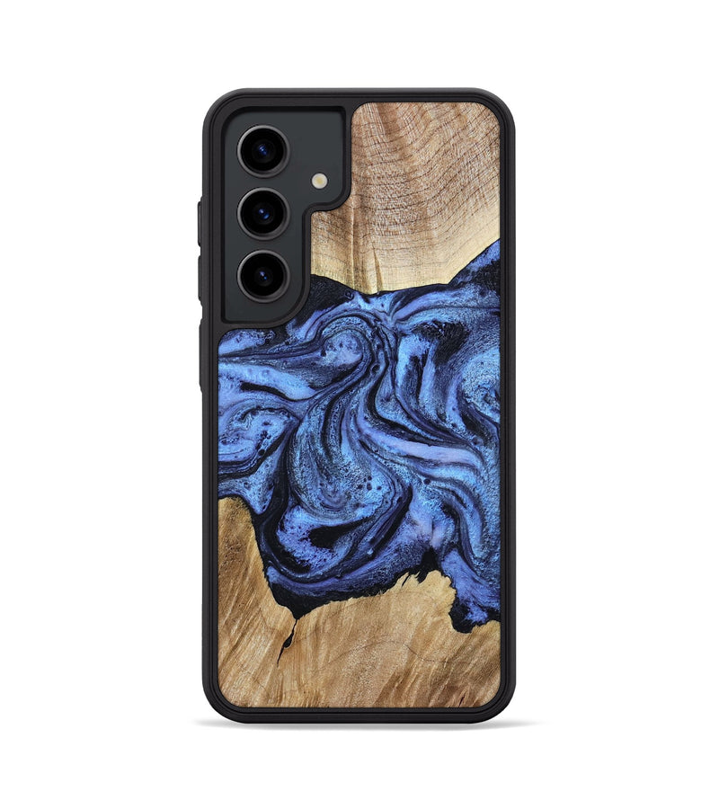 Galaxy S24 Wood Phone Case - Adrien (Blue, 780066)