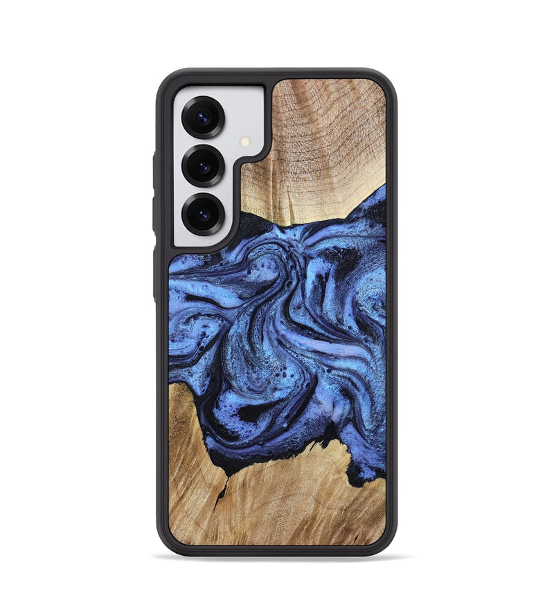 Galaxy S25 Wood Phone Case - Adrien (Blue, 780066)