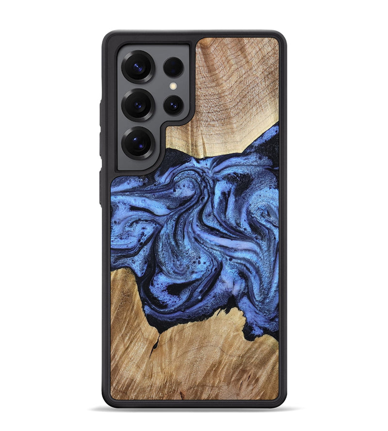 Galaxy S25 Ultra Wood Phone Case - Adrien (Blue, 780066)